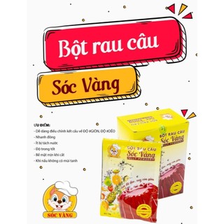 Bột rau câu con sóc vàng -- dẻo và giòn