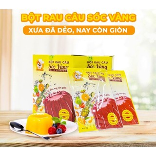 Bột rau câu con sóc vàng -- dẻo và giòn