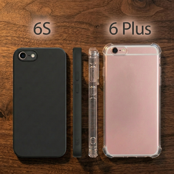 Ốp lưng iPhone 6s , 6 plus Vhcase trơn trong suốt | Ốp điện thoại IP dẻo bảo vệ camera đt IPHONE