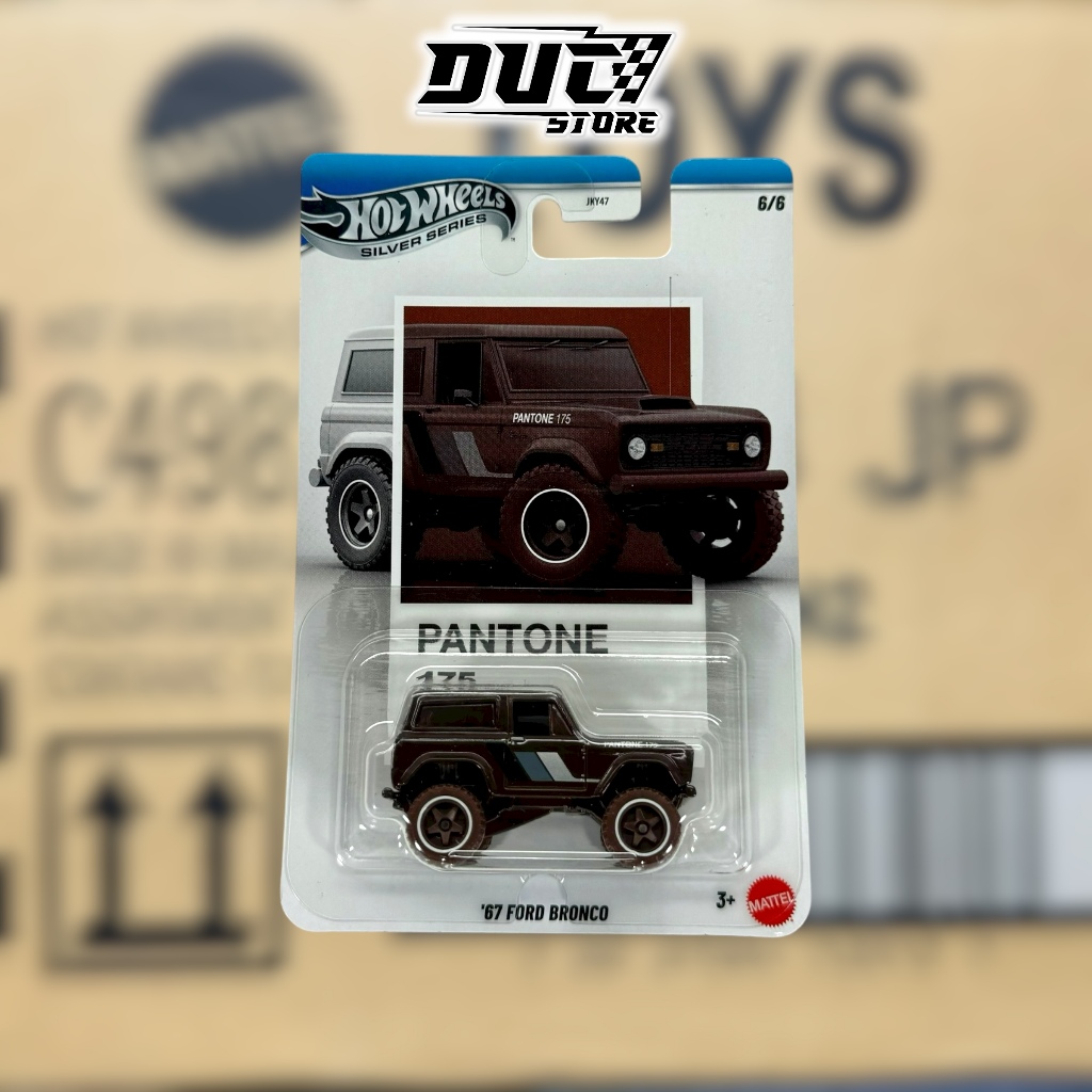 Ducstore Xe mô hình JKY65 Hot Wheels 67 Ford Bronco - Metal base Pantone Series (2026)