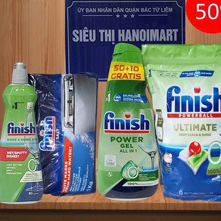 Viên rửa bát Finish Gel Powerball 0% eco ultimate hữu cơ 70 viên, không chất bảo quản, không mùi