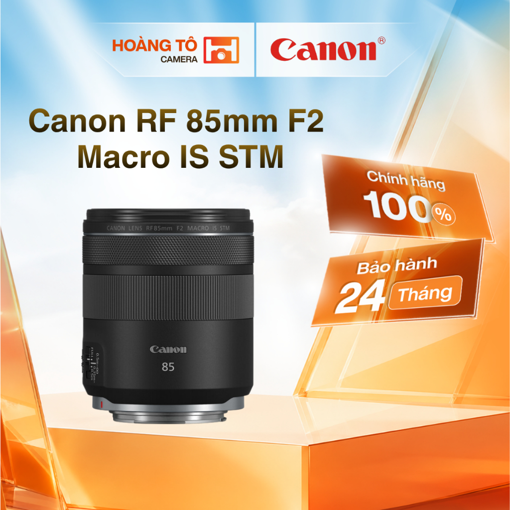 Ống kính Canon RF 85mm F2 Macro IS STM | Mới chính hãng