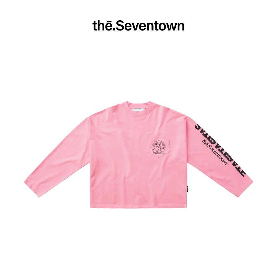 SEVENTOWN Áo Thun Dài Tay Nam Nữ LUXE LEISURE LONGSLEEVES 100% Cotton Form Boxy Unisex Pinko