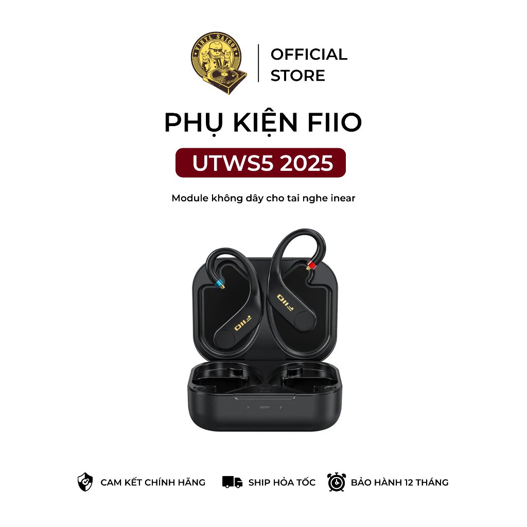 Bộ phát không dây FiiO UTWS5 2025 dành cho tai nghe inear - Bảo hành 12 tháng