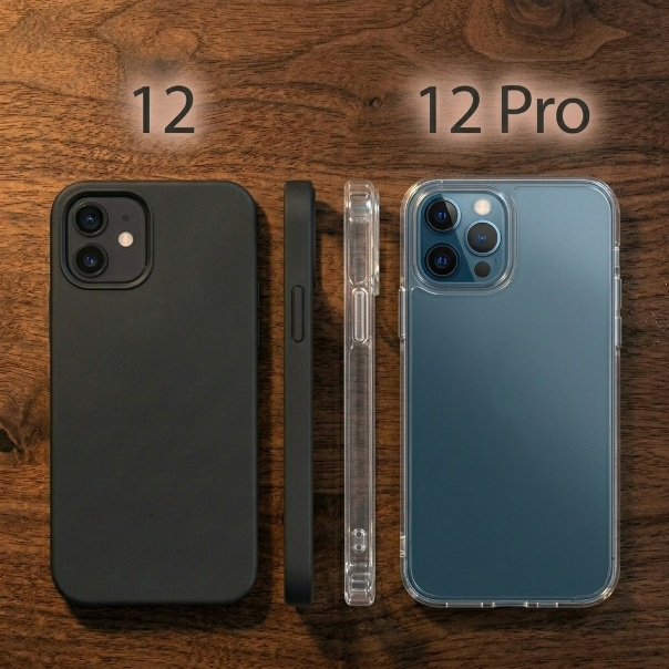 Ốp lưng iPhone 12,iPhone 12 Pro, iPhone 12 Pro Max Vhcase trơn trong suốt | Ốp điện thoại iP dẻo bảo