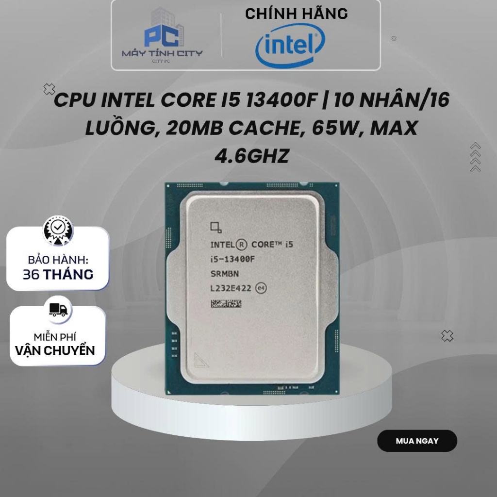 Chíp CPU Intel Core I5 13400F Tray Bảo Hành 3 Năm Chính Hãng