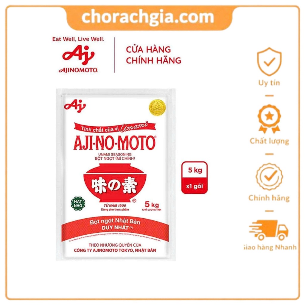 Bột Ngọt Ajinomoto Hạt Nhỏ 5kg/Gói