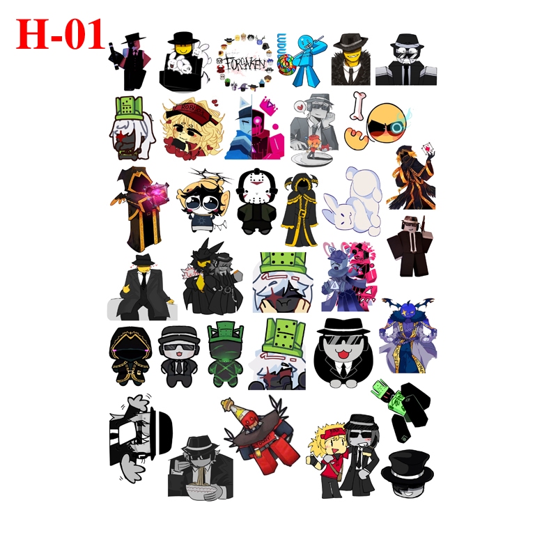 Sticker/ Hình dán  forsaken (Combo 30-60 sticker)
