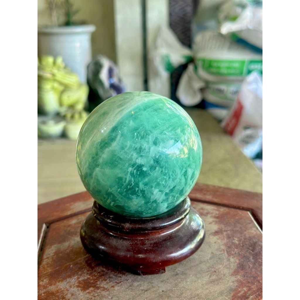 Bi cầu đá Flourite