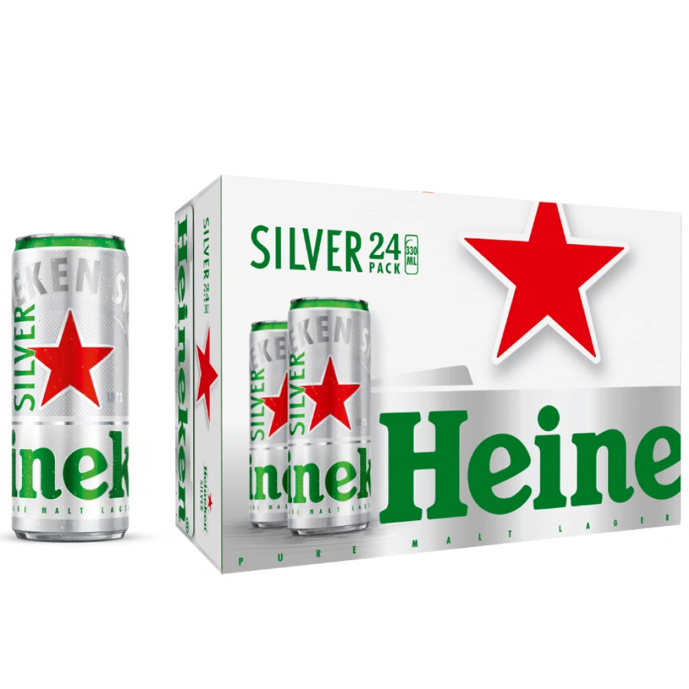 Thùng Bia Heineken silver 330ml (24 lon)