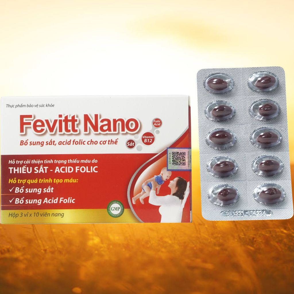(30V) Fevitt Nano Chữ Đỏ 30 Viên - Rostex - Vinaphar - Vitamin Thanh Lọc