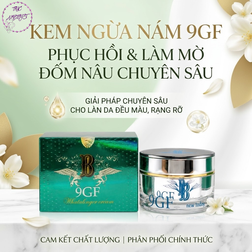 Kem ngừa nám trắng da 9GF