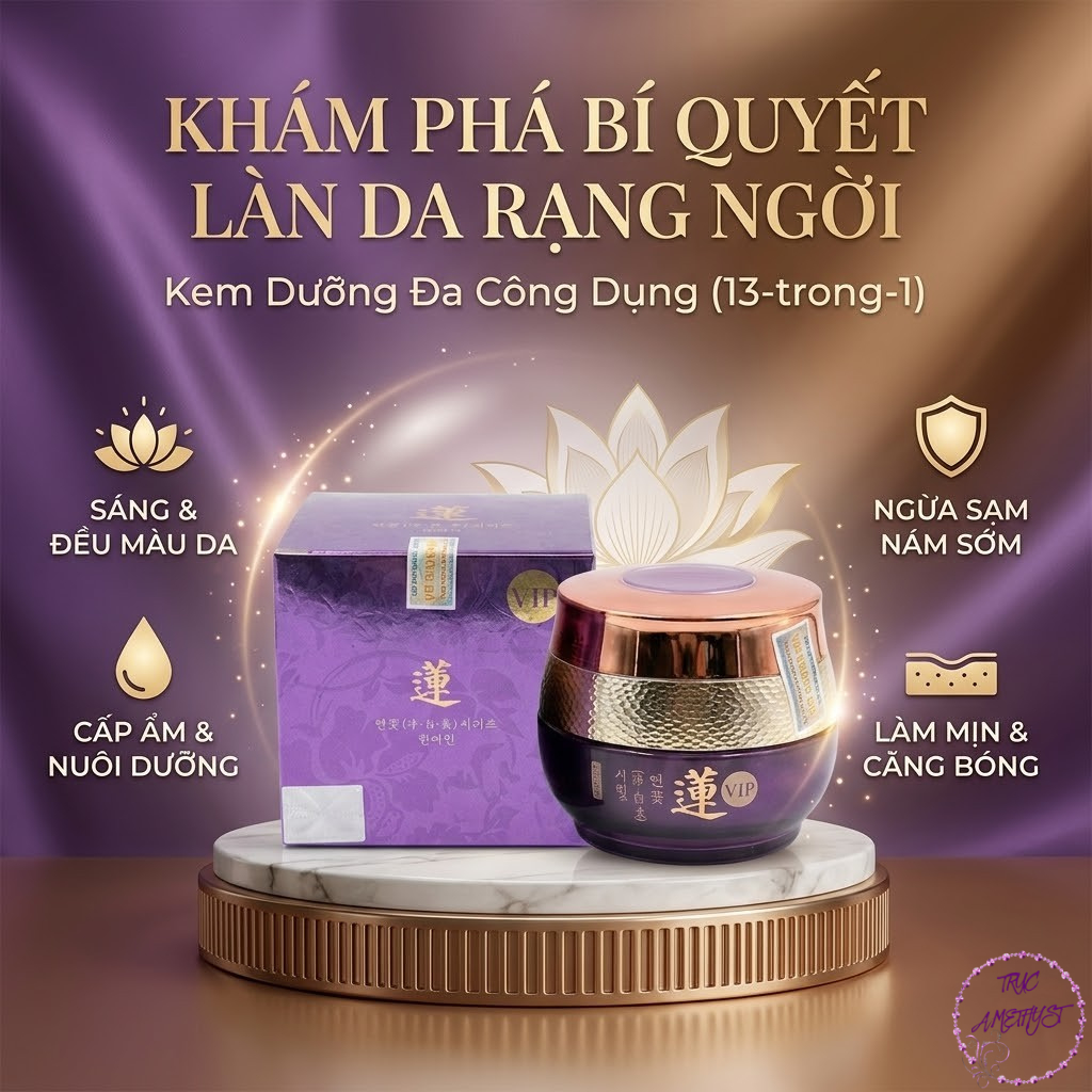 Kem dưỡng trắng da 13 tác dụng