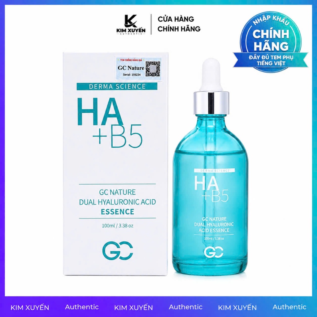 Serum Vitamin B5 + HA GC Nature Dual Hyaluronic Acid Essence 100ml Skincare