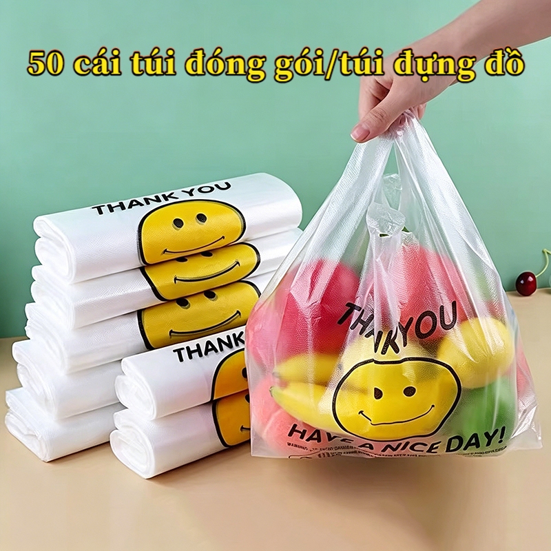 Túi nhựa OPP trong suốt đựng trang sức 50 cái, túi chống bụi bảo quản nhẫn khuyên tai
