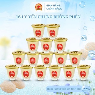 Combo 16 LY YẾN THUỶ TINH Cao Cấp Vị Đường Phèn/ Đông Trùng Hạ Thảo - KHÔNG CÓ HỘP