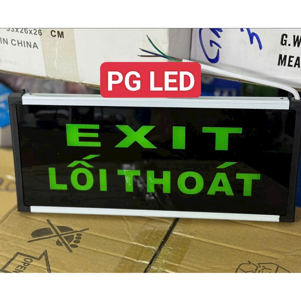 Đèn Exit, Đèn Thoát Hiểm, Chỉ Lối Thoát bảng exit toàn bộ điều là 2 Mặt (PG LED)