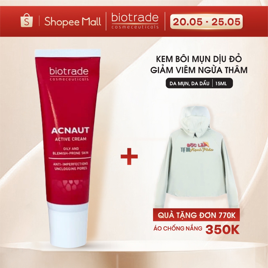 Kem chấm Mụn Biotrade Acnaut Active Cream giảm đỏ, mờ thâm Biotrade