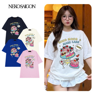 Áo thun tay lỡ form rộng unisex Neko.sg ATL437