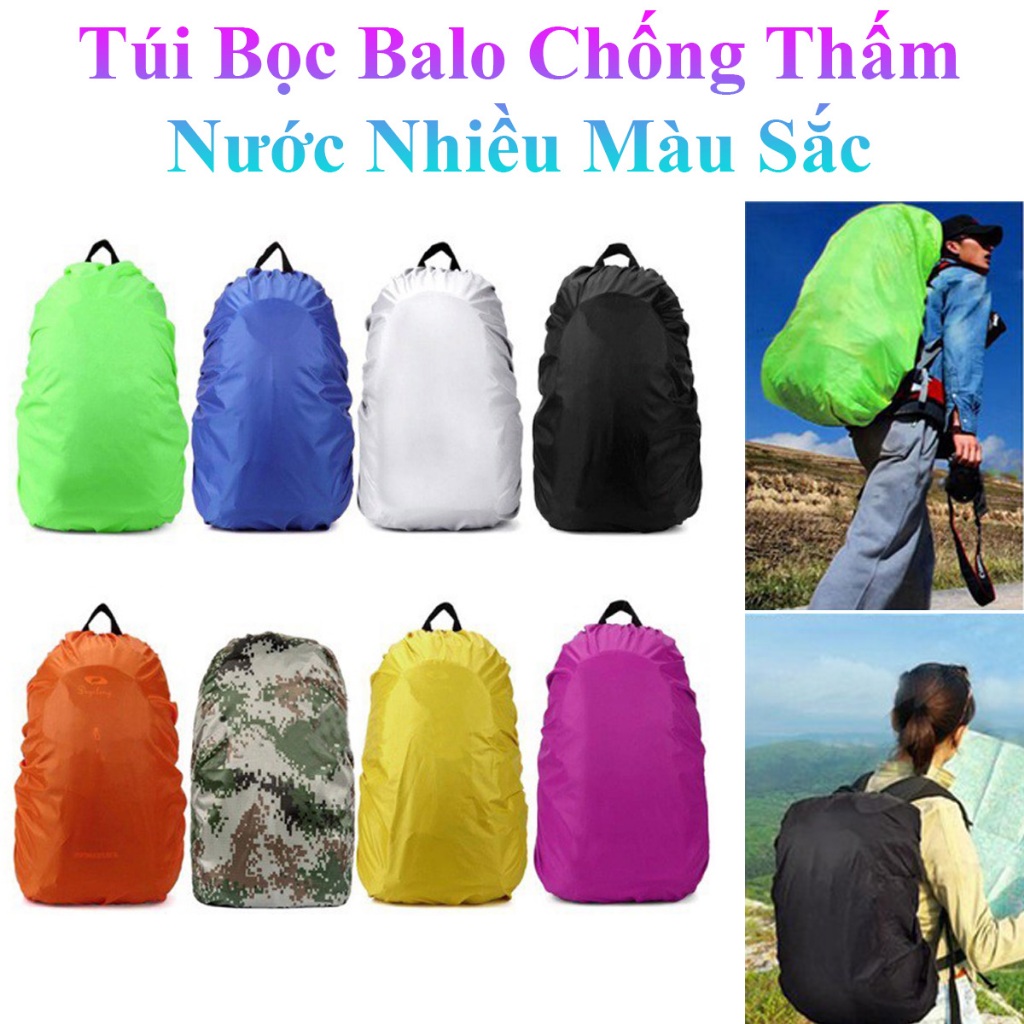 Túi Bọc Balo Chống Thấm Nước Nhiều Màu Sắc