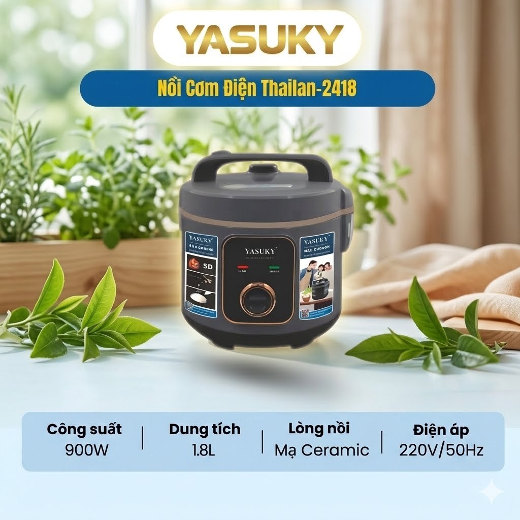 NỒI CƠM ĐIỆN YASUKY THAILAN-2418