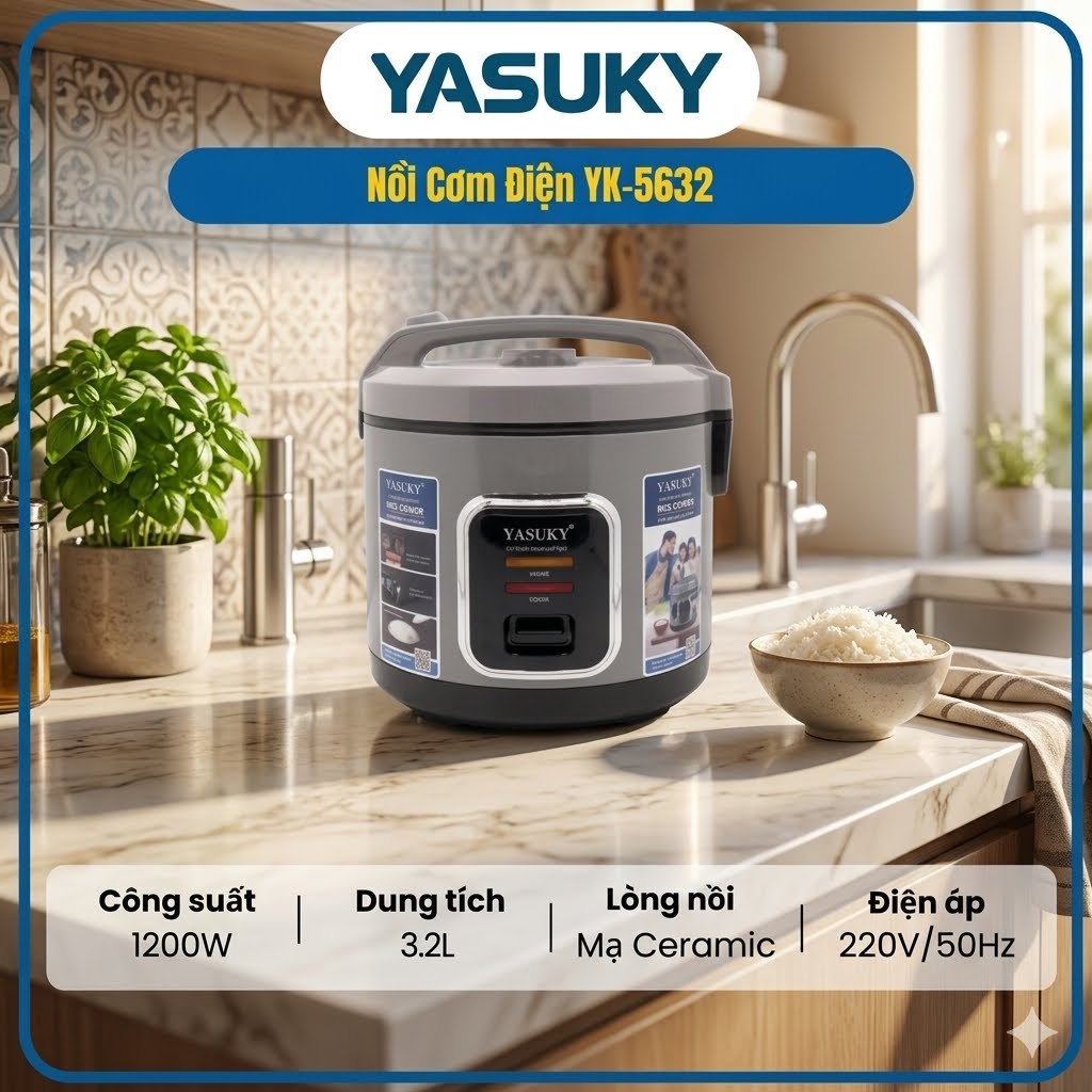 NỒI CƠM ĐIỆN YASUKY YK-5632