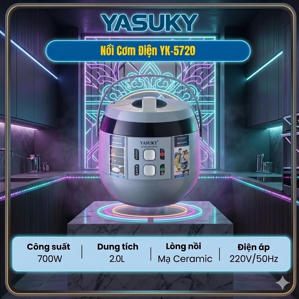 NỒI CƠM ĐIỆN YASUKY YK-5720