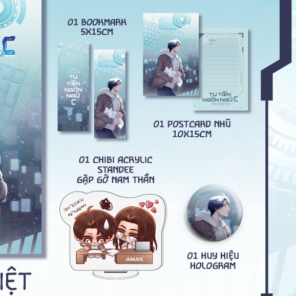 STANDEE CHIBI Tu tiên ngôn ngữ C 1 - đặc biệt