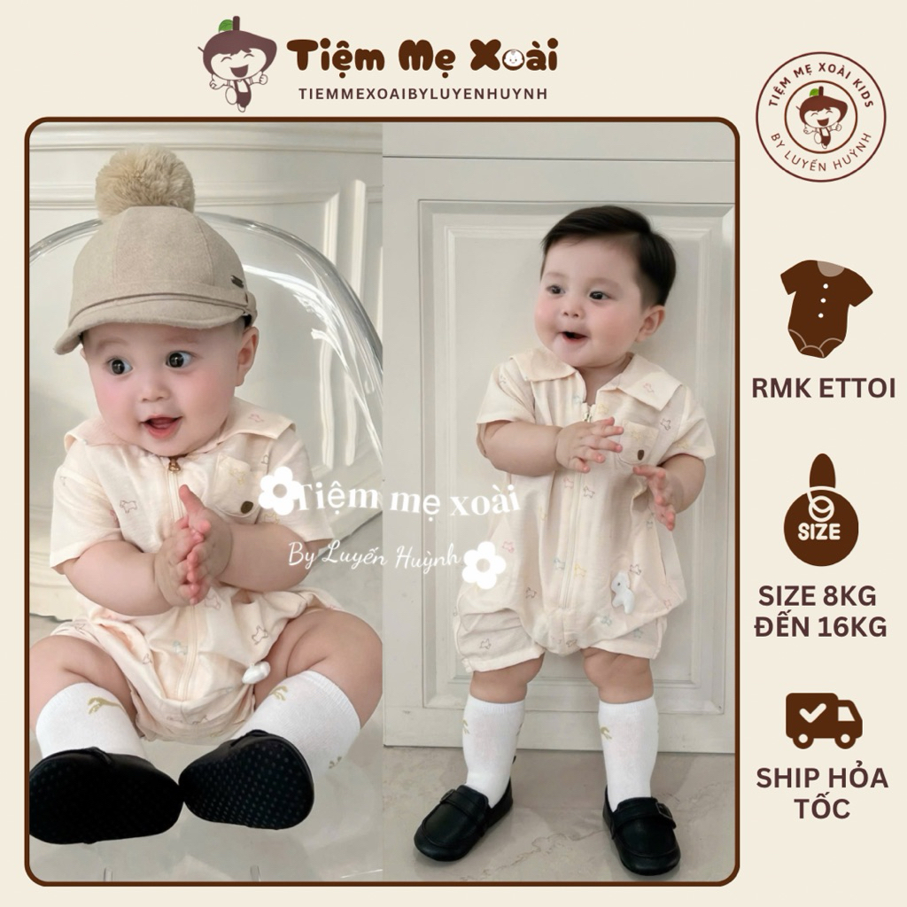 Suit rmk ettoi khóa kéo trước cho bé trai