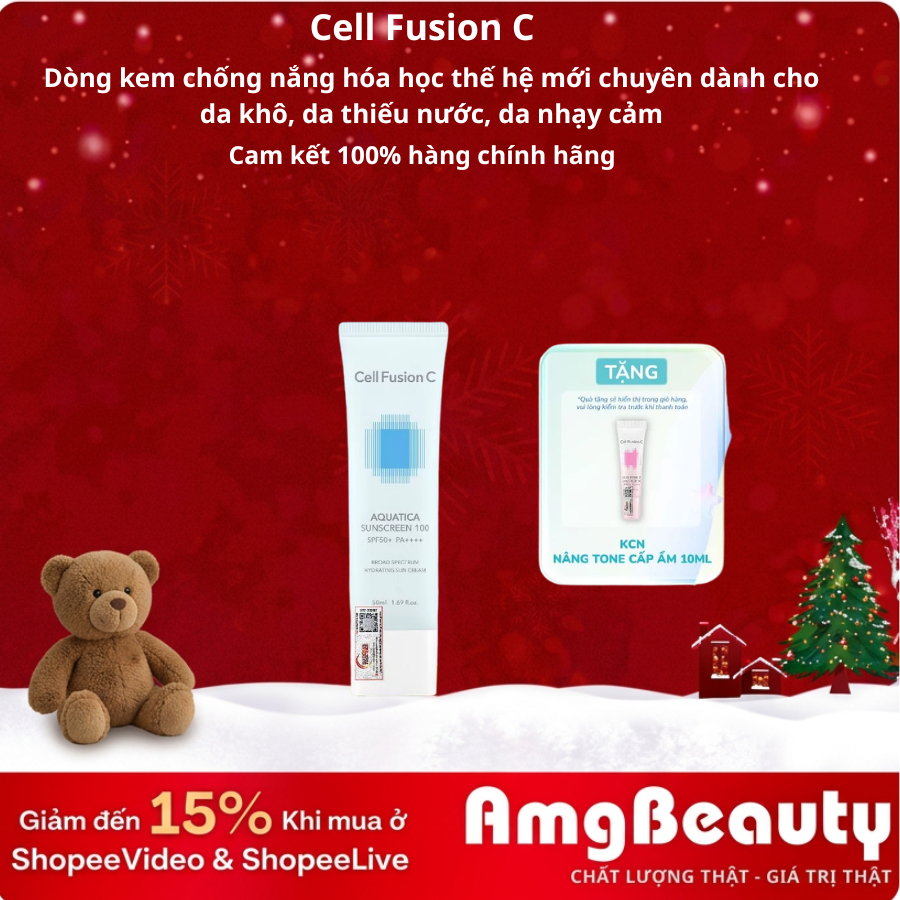 Kem Chống Nắng Cấp Ẩm, Dịu Da Cell Fusion C Aquatica Sunscreen 100 SPF50+ PA++++