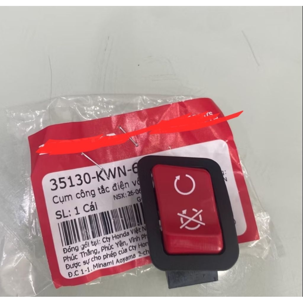 Cụm công tắc vô lăng đỏ idling stop  SH 350i 300i chất lượng cao