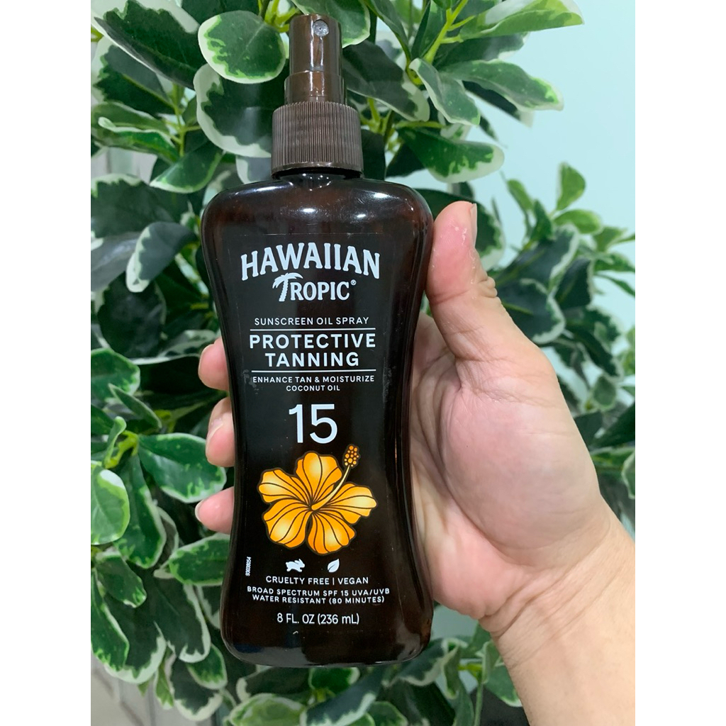 Dầu tắm nắng Hawaiian Tropic PROTECTIVE  Tanning Oil Pump Spray 236ML