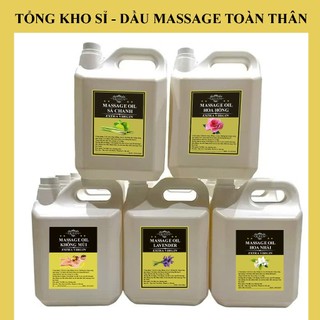 Can 5 Lít Dầu Massage Body - Tinh Dầu Thiên nhiên 100% dùng cho mọi loại da ( Nhiều mùi tự chọn)