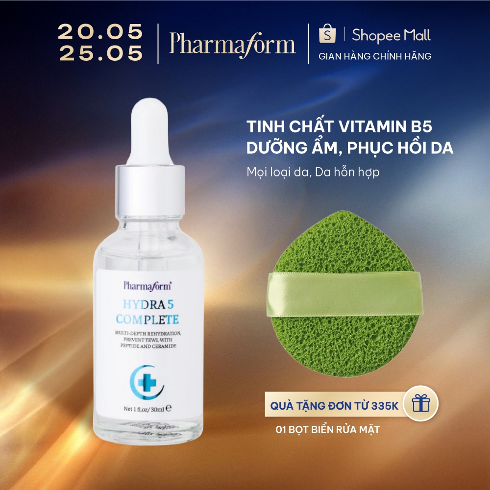 Serum cấp ẩm và phục hồi da Pharmaform Hydra 5 Complete Serum