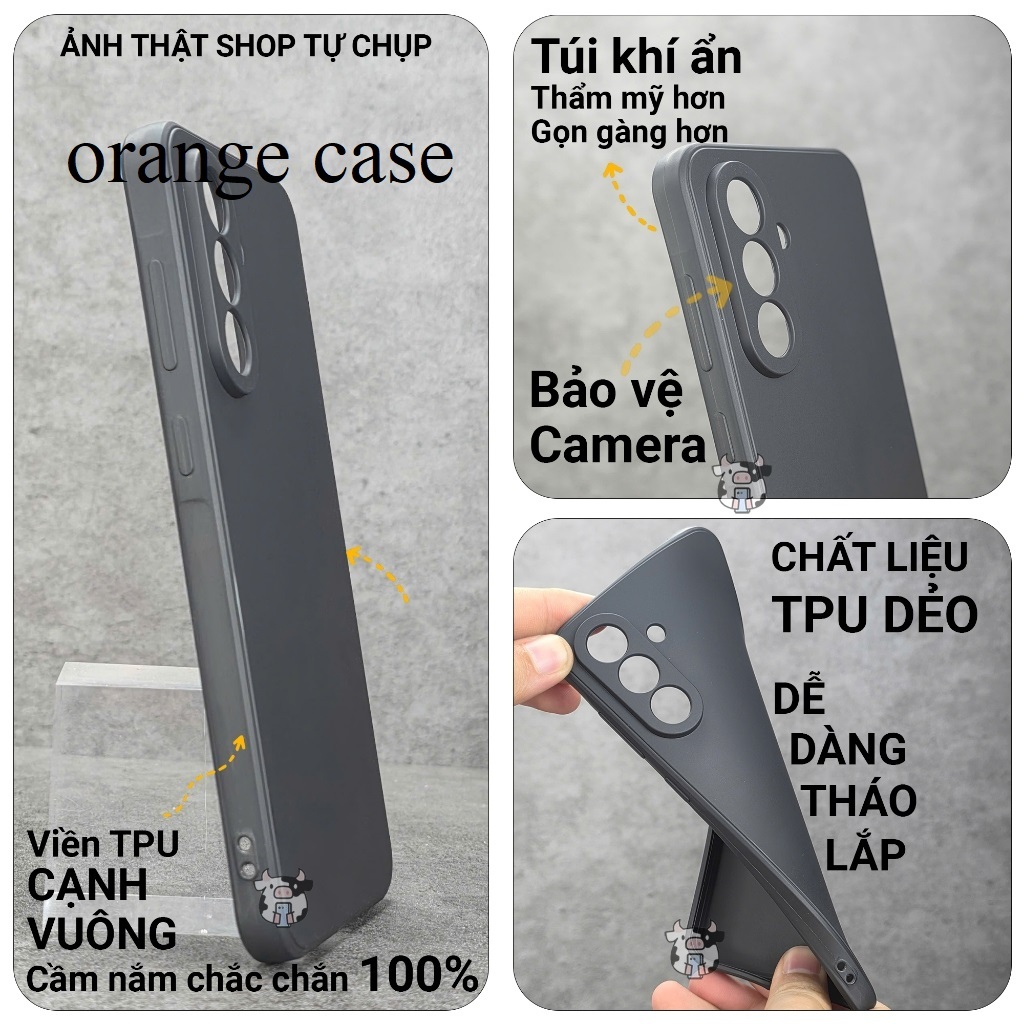 Ốp lưng Samsung S21 Fe/Ultra/Plus 5G Orange Case trơn trong suốt | Ốp dẻo bảo vệ đt, orange case