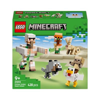 Đồ Chơi Lắp Ráp Cuộc Tấn Công Sa Mạc Của Chicken Jockey LEGO MINECRAFT 21592 (428 Chi Tiết)
