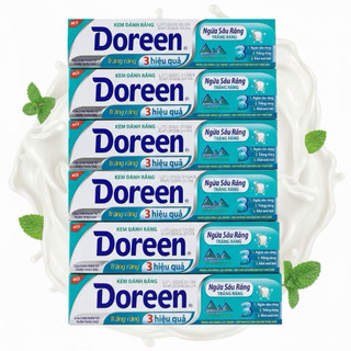Kem đánh răng Doreen 3 hiệu quả tuýp 180g  ( XANH NGỌC)