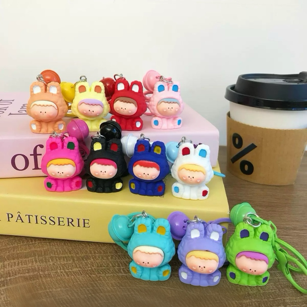 Móc Khóa Thỏ Charm Kawaii Decor Túi Xách Hot Trend | HANA STORE