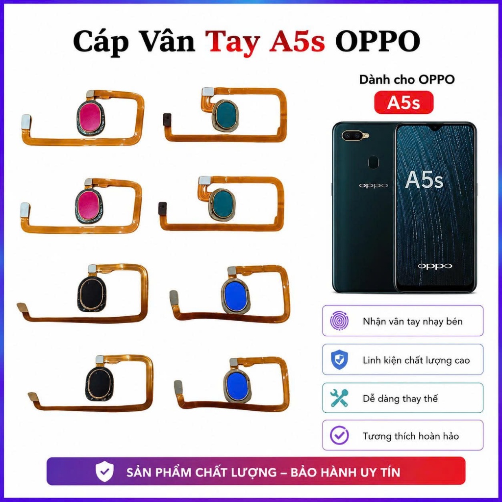 Cáp Vân tay thay thế oppo A5s