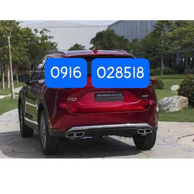 Lip pô, lippo, lip chia đôi pô MAZDA CX5 2019 2020 2021 2022 cản sau Mazda cx5