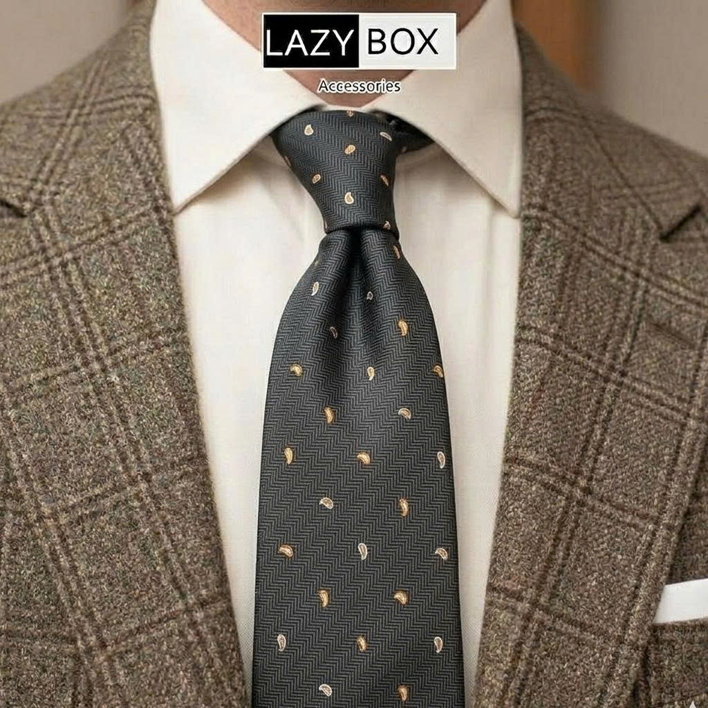 Hàng mới về Cà vạt caravat cho nam tie LAZYBOX công sở, Sartorial guys ( bản 7cm)