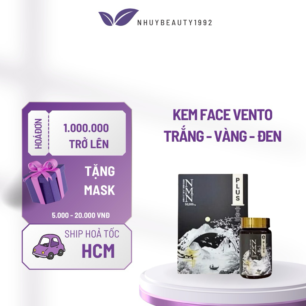 Viên Uống NMN Nhật Bản 50000mg Plus giúp cải thiện làn da đẹp da, tăng cường sức khoẻ não bộ