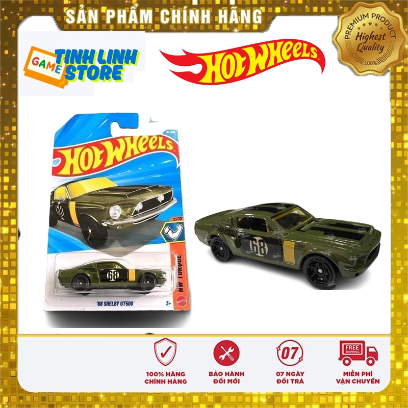 Mô Hình Xe Hot Wheels Cơ Bắp Mỹ Hot Wheels HW Torque – '68 Shelby GT500 Chính Hãng
