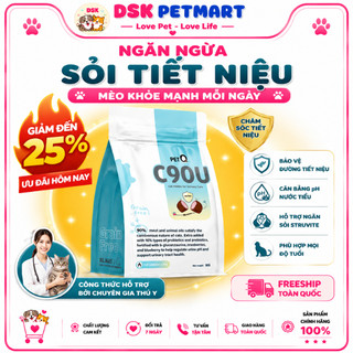 HẠT CHO MÈO CHURRO C90U PETQ 1KG Hạt Nhân Thịt Hỗ Trợ TIẾT NIỆU , 90%Từ Thịt Và Dầu Động Vật