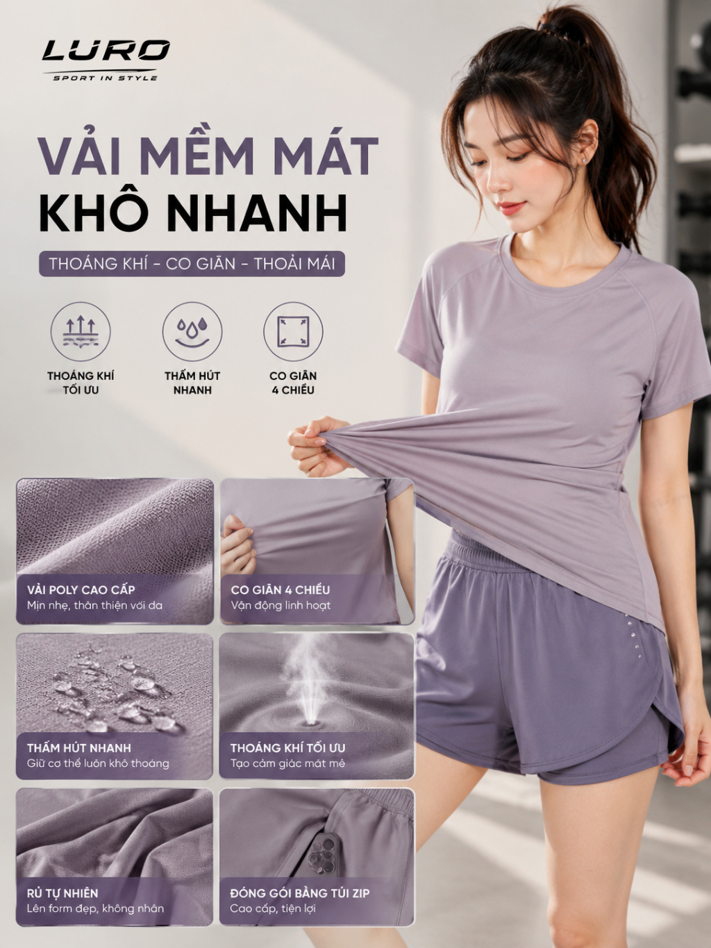S718N — Bộ thể thao nữ áo phom rộng 3