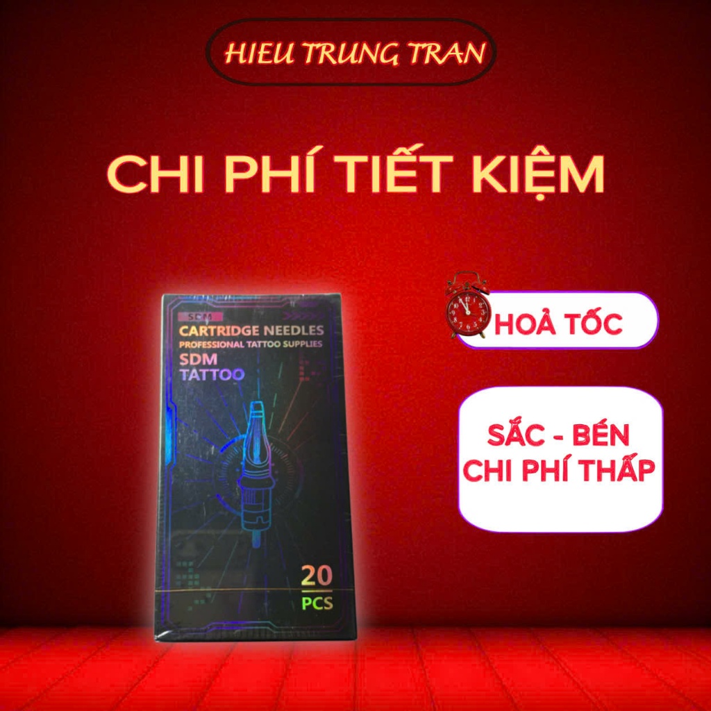 ĐỒNG GIÁ - Kim đạn SDM xăm hình hộp 20 cây - tattoo catridge needle - kim đạn xăm hình