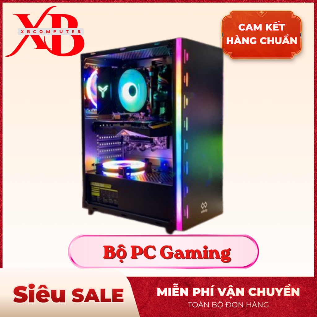 PC Gaming PCU i5 12400F/Ram 16GB/ Main H610/ VGA RTX 2060 Hàng Quốc Dân