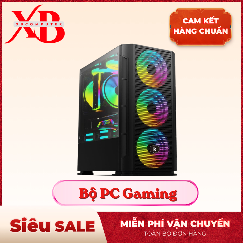 PC GAMING i3 12100F/ Main H610/ Ram 16GB/ VGA GTX 1660S CHuẩn Quốc Dân