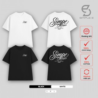 Áo Thun Unisex Local Brand BRAND SIMPLE E Chất Liệu Cotton Script.