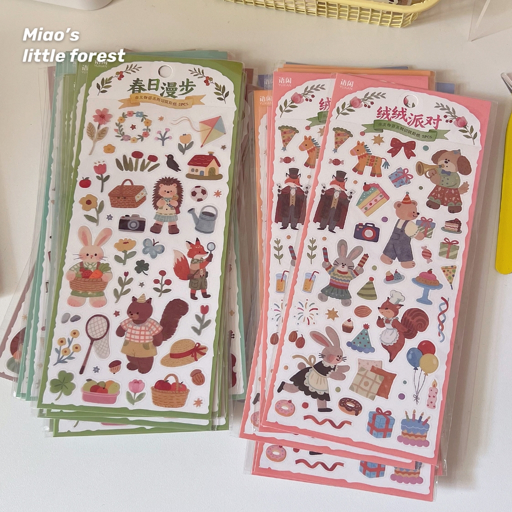 Sticker 2 tấm Little Forest - Miao's Little Forest